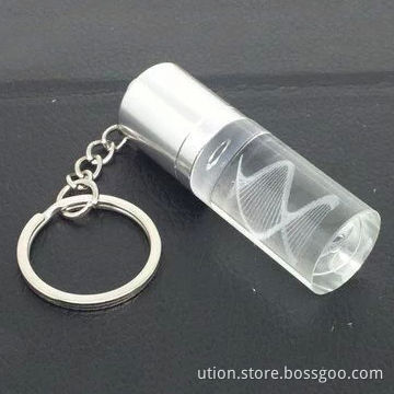 Crystal LED light USB flash drive, free laser engraving logo inside